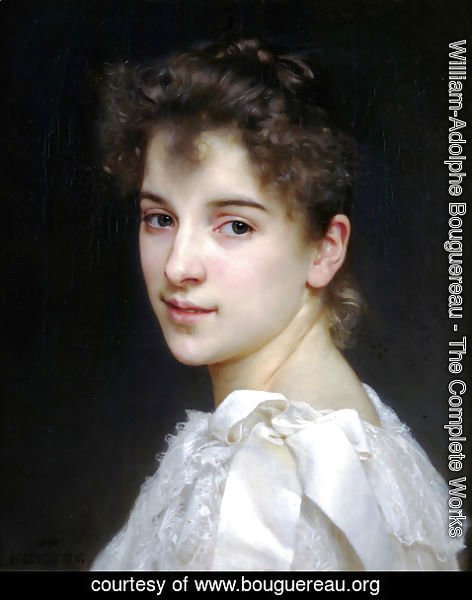 William-Adolphe Bouguereau - Portrait de Gabrielle Cot (Portrait of Gabrielle Cot)