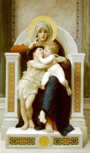William-Adolphe Bouguereau - La Vierge, L'Enfant Jesus et Saint Jean Baptiste (The Virgin, the Baby Jesus and Saint John the Baptist)