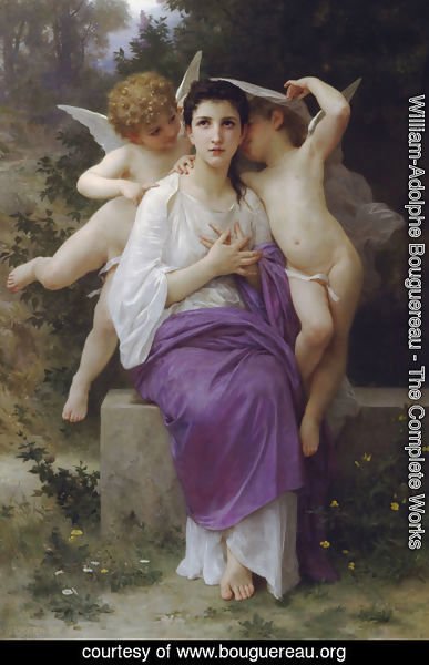 William-Adolphe Bouguereau - L'Eveil du Coeur (The Heart's Awakening)