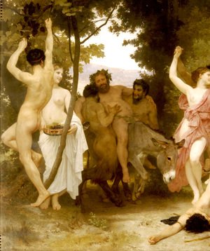 La Jeunesse de Bacchus [detail: left] (The Youth of Bacchus)