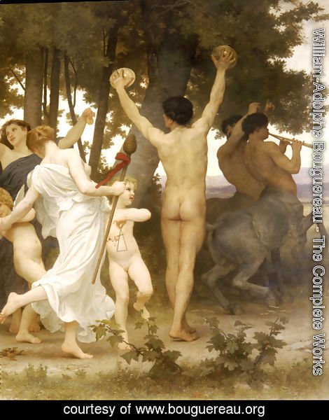 William-Adolphe Bouguereau - La Jeunesse de Bacchus [detail: right] (The Youth of Bacchus)