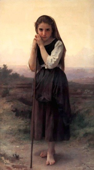 William-Adolphe Bouguereau - Petite Bergere (Little Shepherdess)