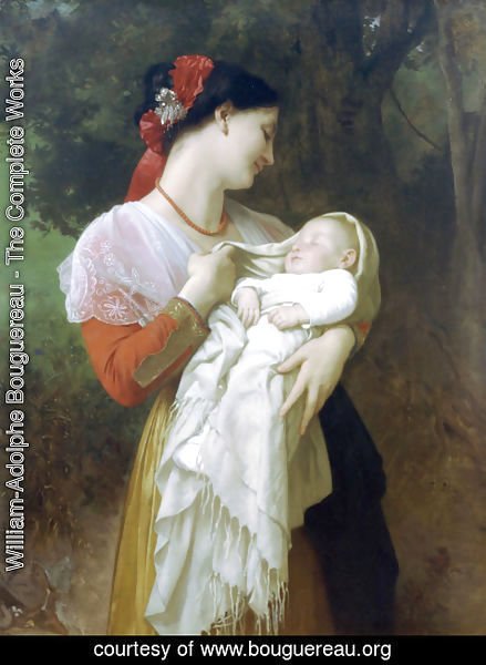 William-Adolphe Bouguereau - Admiration Maternelle (Maternal Admiration)