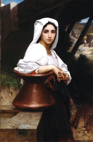 William-Adolphe Bouguereau - Jeune Italienne puisant de l'eau (Italian Girl Drawing Water)