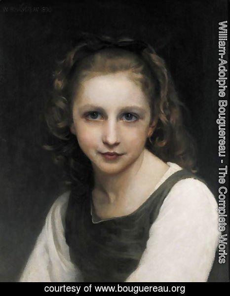 William-Adolphe Bouguereau - Portrait of a young girl