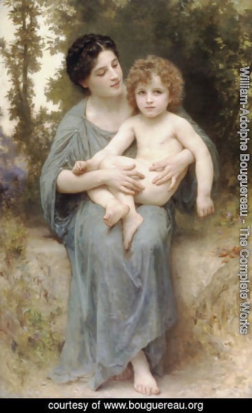 William-Adolphe Bouguereau - Le jeune frere (Little brother)