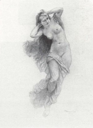 William-Adolphe Bouguereau - Sketch for Night