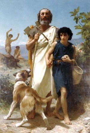 William-Adolphe Bouguereau - Homer and His Guide
