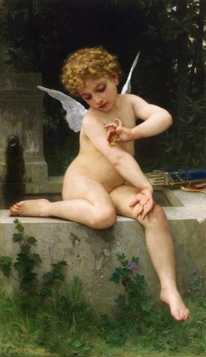 William-Adolphe Bouguereau - Cupid with Butterfly