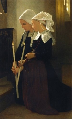William-Adolphe Bouguereau - Prayer at Sainte-Anne-d'Auray