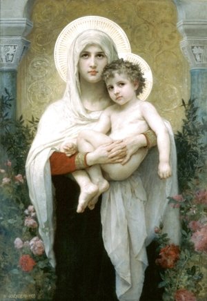 William-Adolphe Bouguereau - The Madonna of the Roses
