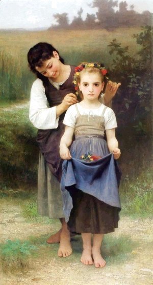 William-Adolphe Bouguereau - Crown of Flowers