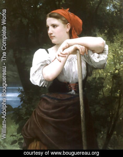 William-Adolphe Bouguereau - Faneuse [The Haymaker]