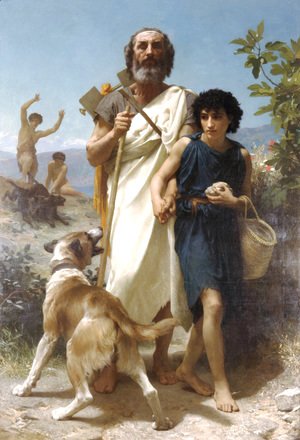 William-Adolphe Bouguereau - Homere et son Guide [Homer and his Guide]