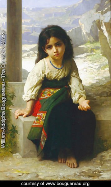 William-Adolphe Bouguereau - The little beggar