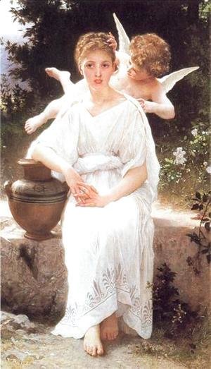 William-Adolphe Bouguereau - Whisperings of Love