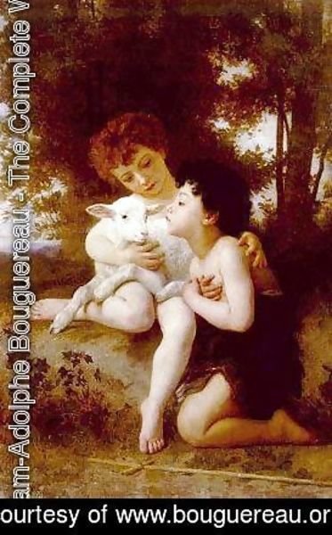 William-Adolphe Bouguereau - Children With the Lamb