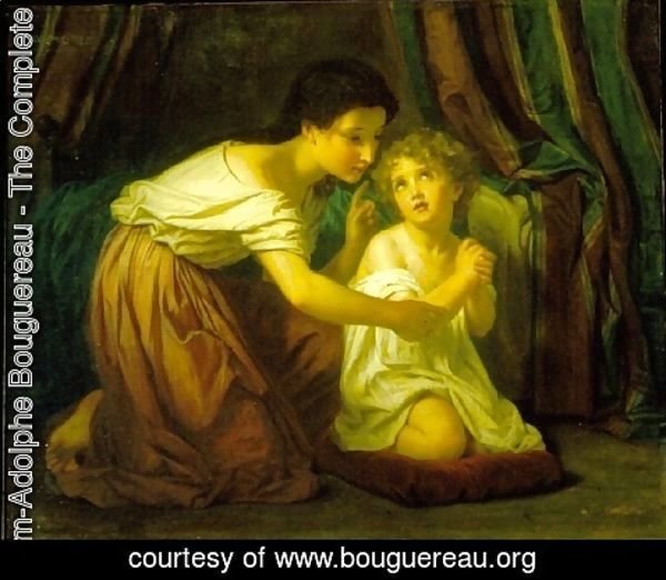 William-Adolphe Bouguereau - Evening Prayer