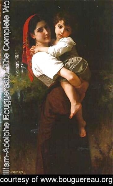 Girl Carrying a Child