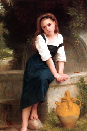 William-Adolphe Bouguereau - Ophan by the Well