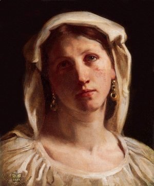William-Adolphe Bouguereau - Woman in Italian Costume