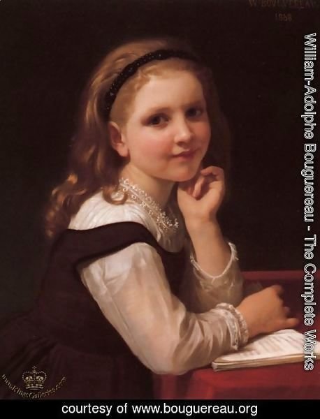 William-Adolphe Bouguereau - Young Schoolgirl
