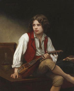 William-Adolphe Bouguereau - Italien a la mandoline