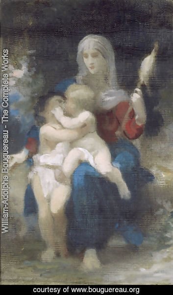 William-Adolphe Bouguereau - A Study for Sainte Famille