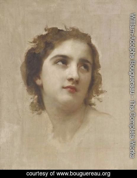 William-Adolphe Bouguereau - Study of a Young Girl's Head 2