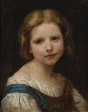 William-Adolphe Bouguereau - Portrait Of A Girl