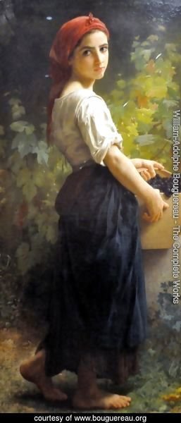 William-Adolphe Bouguereau - Girl with Grapes