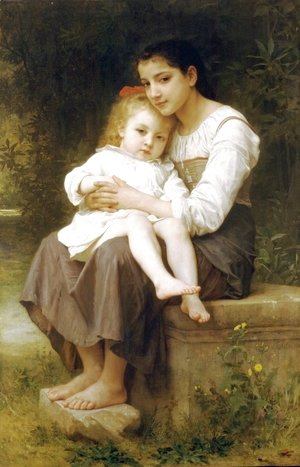 William-Adolphe Bouguereau - The elder sister 2