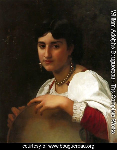 William-Adolphe Bouguereau - The Italian tambourine