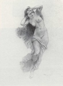 Study for Vierge aux anges (Study for Virgin with Angels)