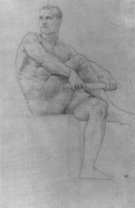 Study for Vierge aux anges (Study for Virgin with Angels)