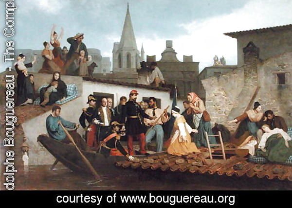 William-Adolphe Bouguereau - Napoleon III (1808-73) Visiting Flood Victims of Tarascon in June 1856, 1856