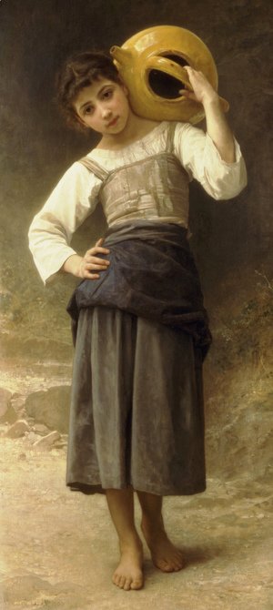 William-Adolphe Bouguereau - The Water Girl (Young Girl Going to the Spring) 1885