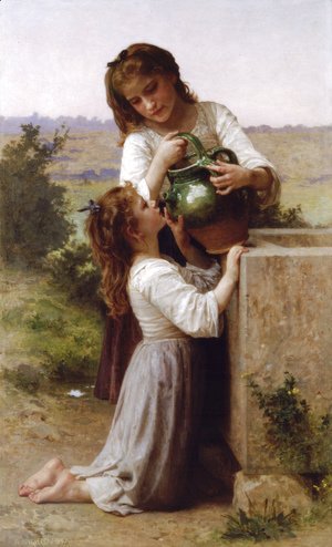 William-Adolphe Bouguereau - A la Fontaine (At the Fountain)