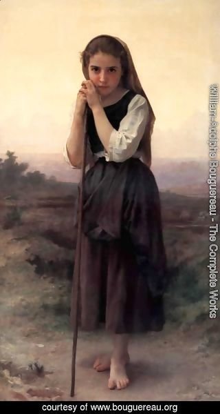William-Adolphe Bouguereau - Petite Bergere (Little Shepherdess)