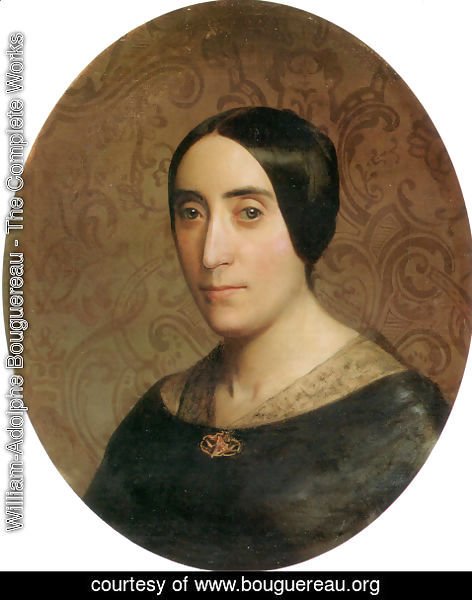 William-Adolphe Bouguereau - A Portrait of Amelina Dufaud Bouguereau