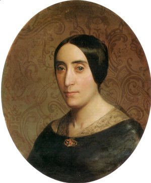 William-Adolphe Bouguereau - A Portrait of Amelina Dufaud Bouguereau