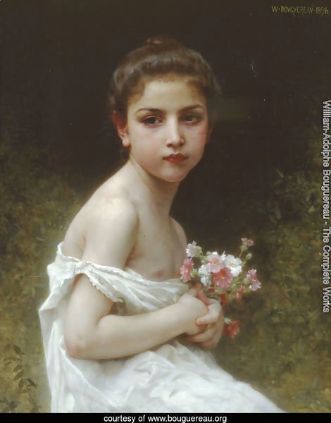 Petite fille au bouquet (Little girl with a bouquet)