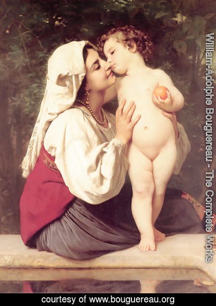 William-Adolphe Bouguereau - Le Baiser (The Kiss)
