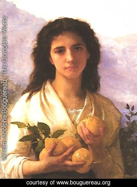 William-Adolphe Bouguereau - Girl Holding Lemons