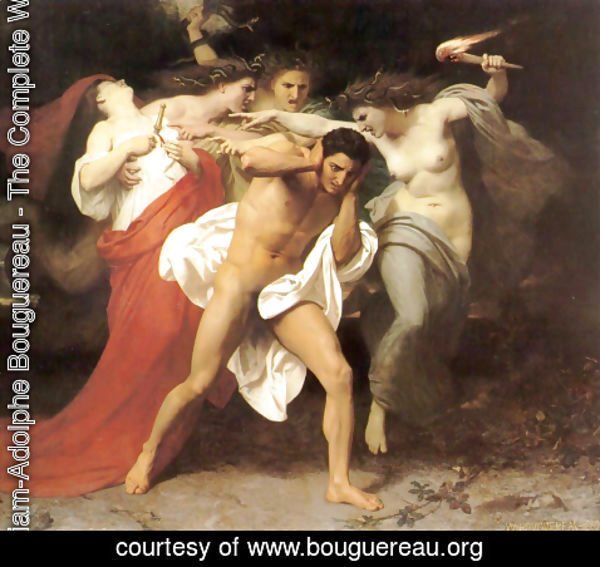 William-Adolphe Bouguereau - Orestes Pursued by the Furies