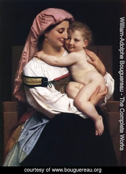 William-Adolphe Bouguereau - Woman of Cervara and Her Child