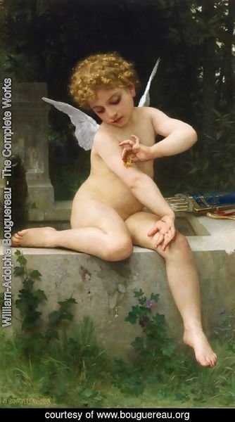William-Adolphe Bouguereau - Cupid with Butterfly