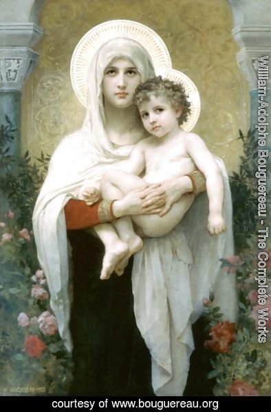 William-Adolphe Bouguereau - The Madonna of the Roses