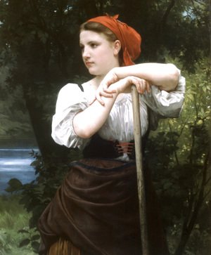 William-Adolphe Bouguereau - Faneuse [The Haymaker]