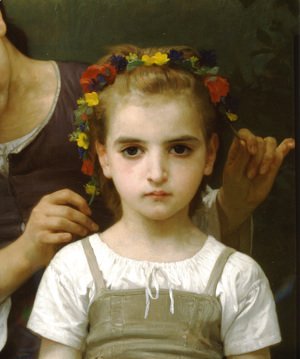 William-Adolphe Bouguereau - Parure des Champs [detail, right] [The Jewel of the Fields]
